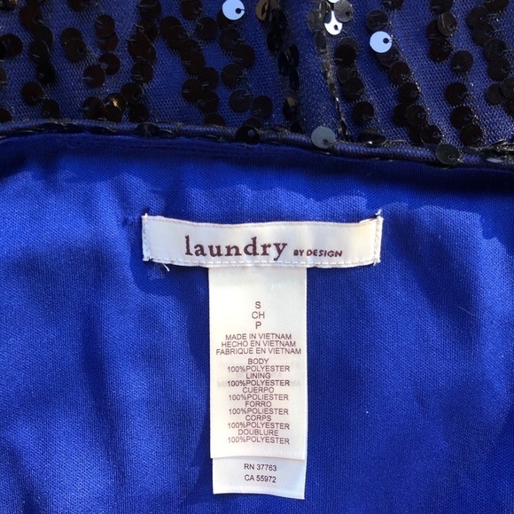 Gorgeous Blue Sequin Party Dress - Picture 5 of 5